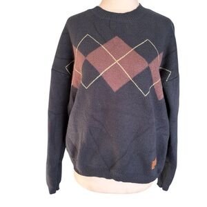 Taylor Swift Taylor’s Version Navy Argyle sweater